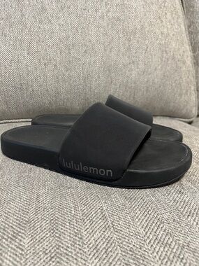 lululemon athletica Black Slide Sandals